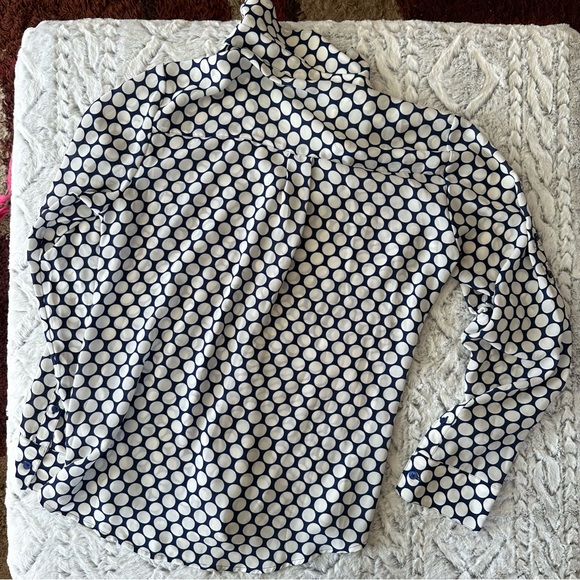 Express Polka Dot Button Down Shirt size small - Picture 6 of 8